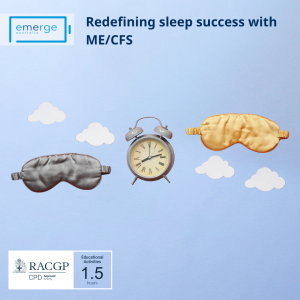 Upcoming Webinar. Redefining sleep success in ME/CFS